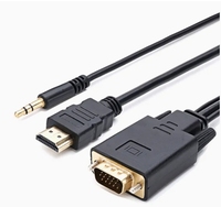 Câble HDMI vers VGA avec audio, très vendu, 1080P 60HZ, entrée VGA vers sortie HDMI