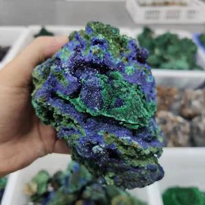 Nuovi Arrivi: Cluster di Azurite e Malachite Grezza Naturale di Alta Qualità - Campioni di Cristalli Minerali - Product Image 2