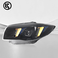 Conjunto de Faros Delanteros LED LS para BMW Serie 1 E87 E88 2004-2011, Luces Láser de Doble Color Amarillo y Blanco DRL, Conexión Plug and Play