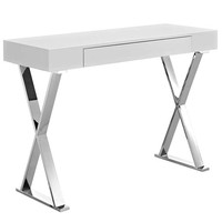 Table en bois massif moderne avec cadre en métal doré, 2 pièces, table moderne, haute, pour chambre à coucher, design classique, bureau, ferme européenne