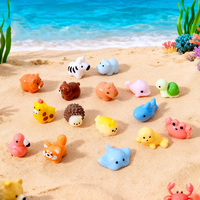 22 styles de figurines d'animaux miniatures en résine pour la décoration de jardins féériques, d'aquariums et de paysages
