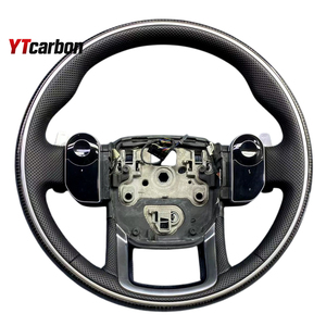 Volante de Fibra de Carbono Real Personalizado Estilo Racing YTcarbon para Range Rover Sport <span class=keywords><strong>Velar</strong></span> Evoque Discovery <span class=keywords><strong>SV</strong></span>, Piezas de Auto - Product Image 4