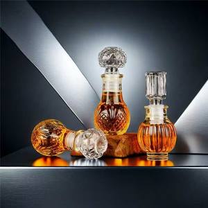 Luxury <strong>Mini</strong> Empty 50ml 100ml Decanter Vodka Glass Liquor Wine Spirit <strong>Bottle</strong> with Lid for Brandy Whisky - Product Image 5