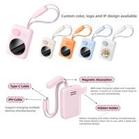 Nouvelle conception personnalisée 2026 – Chargeur portable mini porte-clés 35W 20000mAh 10000mAh à charge rapide avec support, certifié CCC CE KC