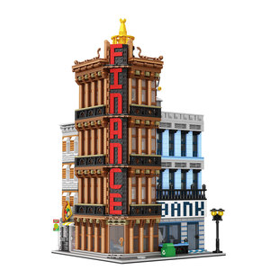 GANRAKU SJ1118 Financial Center Building Block Model 3763+ Pieces 1:32 Scale Architecture DIY Miniature Toy for Youth - Product Image 1