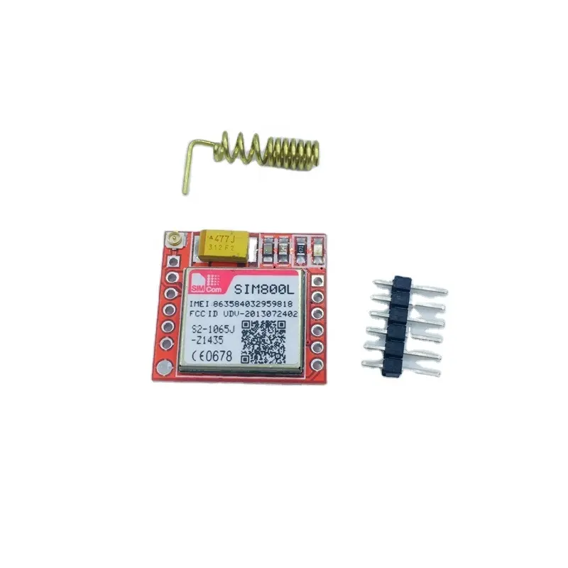 Goedkope Mini Kleinste Draadloze Board Quad-band TTL Seriële Poort Met Antenne SIM800L GPRS GSM Module