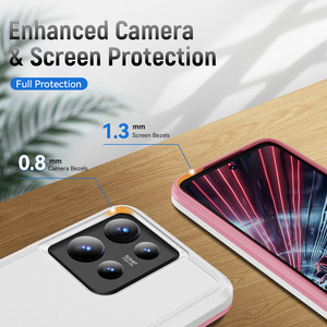 Étui de téléphone portable hybride robuste en TPU et PC, design simple, blocage de couleur, pour Google 10A, étui de protection pour téléphone - Product Image 3