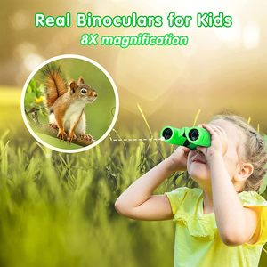 Binoculars for Kids High-Resolution 8X21 Small Compact Toy Binoculars for Bird Watching Hiking Camping <strong>Exploration</strong> - Product Image 3