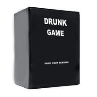 ÉCHANTILLON GRATUIT, impression personnalisée, jeu de cartes de couple en couleur noire avec instructions et boîte-cadeau
