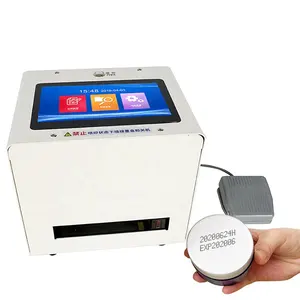 Máquina de impresión de inyección de tinta de alta velocidad para código de botellas cosméticas de cartón, impresora de inyección de tinta para botella de plástico/vial/latas/bolsas