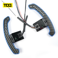 Palancas de Cambio de Estilo Deportivo TDD LED Magnéticas de Fibra de Carbono y Aleación de Aluminio para Volante de Infiniti QX50 QX60 (2015-2021)