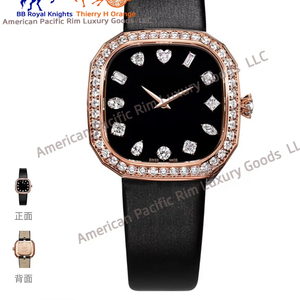Reloj Ti2fany Clásico de Lujo con Correa de Acero y Diamantes, Estilo Ejecutivo, Movimiento Ronda, Directo de Fábrica - Product Image 1