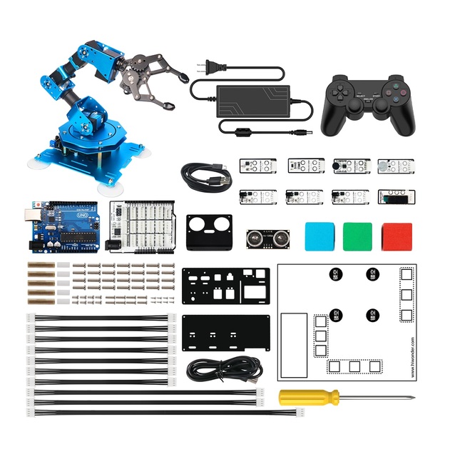 Hiwonder xArm UNO Programming Robotic Arm Kits with Secondary Development Sensor Kit STEM Education Robot Arm For School