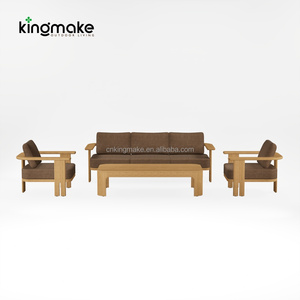 Ensemble de meubles d'extérieur modernes, canapé d'extérieur pour villa, ensemble de jardin pour hôtel, canapé de patio en teck imperméable, canapé de jardin de luxe - Product Image 2