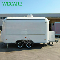 WECARE Mobile Gelato Chariot Café Thé Jus Bar Foodtruck Pizza Four Burger BBQ Remorque Food Truck avec Cuisine Entièrement Équipée