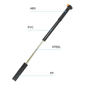 PVC/acier Ourter/corps intérieur PP poignée ABS tête la plus traditionnelle double tête Mini <span class=keywords><strong>pompe</strong></span> pour vélo électrique // balle/jouets gonflables - Product Image 3