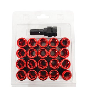 Écrous hexagonaux métriques rouges certifiés RoHS pour applications de fabrication de structures en acier – Approvisionnement direct usine - Product Image 1