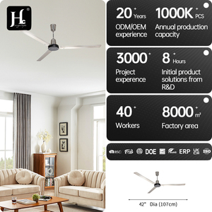 New Silver Electric Ceiling Fan with 3 Stainless Steel Blades, 79-Inch, 220V - Product Image 4