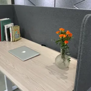 Экологичный полиэфирный U-образный Настольный экран, Современная декоративная акустическая перегородка для офисного стола