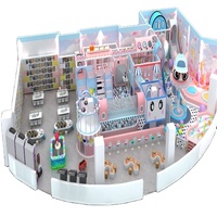 Aire de jeux intérieure en aluminium souple, château gonflable, maisonnette pour enfants, toboggan, équipement de parc d'attractions commercial, haute sécurité
