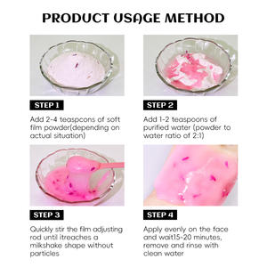 Quelle Fabrik Großhandel Gesichts maske Puder Salon Qualität Beauty SPA Produkte Rose Crystal Masque Gelée Poudre Jelly <span class=keywords><strong>Mask</strong></span> Powder - Product Image 6