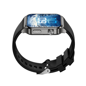 Smartwatch E100 Grigio con Chiamate Bluetooth, ECG, PPG, Monitoraggio <span class=keywords><strong>Pressione</strong></span> Sanguigna <span class=keywords><strong>e</strong></span> Frequenza Cardiaca, Dispositivo Indossabile per Ossigeno nel Sangue - Product Image 5