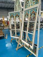 Ventanas con Rejilla Estilo Francés, Marco de Plástico Sellado Moderno, Vidrio Templado, Pantalla Magnética Horizontal Fija, Control de Insectos