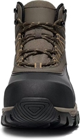 Botas de Trabajo para Hombre con Puntera de Seguridad Compuesta, Cuero Marrón |   Cuero Antideslizante, Resistente a Pinchazos y a Impactos, Antiestático