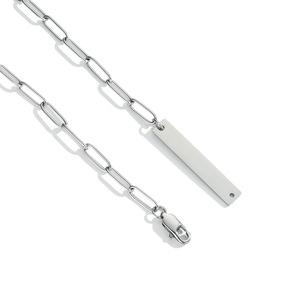 Natural Turquoise Necklace Water Drop Shape Titanium Steel Chain Unisex Fashion Jewelry - Product Image 3