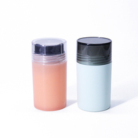 60Ml En Plastique Noir Blanc Forme Ronde Bouteilles Pour Poudre Sèche, 60Ml En Plastique Talc Poudre Conteneur Avec Tamis À Poudre Sèche Bouteille