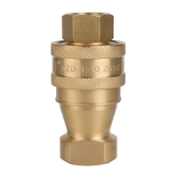 Raccords rapides hydrauliques en laiton KZD série KZD-1/4 KZD-3/8 KZD-1/2 KZD-3/4 KZD-1