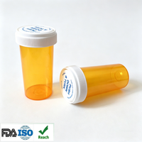 Nuevas Tapas de Plástico a Prueba de Niños para Cilindros de Medicamentos Farmacéuticos Rx de 6-60 Dram, 16 oz, Frascos de PP