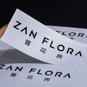 Etiquetas de embalaje de tarro de vela de papel textura autoadhesiva Etiqueta de logotipo de impresión en relieve lámina de oro de lujo personalizada