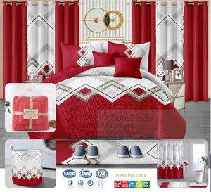 Ensemble de literie en coton avec rideaux, 24 pièces - Product Image 6