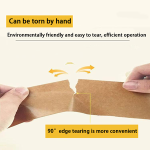 New Arrival Kraft Băng giấy tráng keo mạnh mẽ tự dính có thể ghi <span class=keywords><strong>Masking</strong></span> niêm phong Hộp túi Carton Đóng Gói băng dính Sticker - Product Image 4