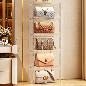 Boîte de rangement transparente empilable pour chaussures, avec portes magnétiques, anti-poussière, pour sneakers, figurines et objets de collection - Product Image 6