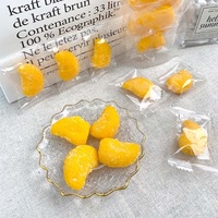 Schattige Mango-Vormige Zure Gummy Candy Snoepjes Granulaat Gummy Candy Met Fruitige Flavo