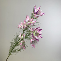 Bouquet de fleurs de protée royale réalistes en soie de qualité supérieure pour la mariée, mariage, nouvel an, fait main, respectueux de l'environnement