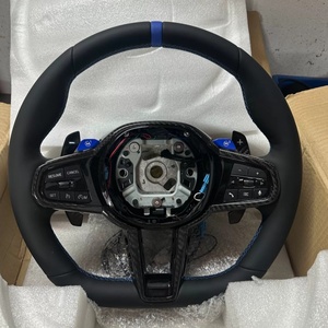 Volante Deportivo de Fibra de Carbono y Gamuza Azul M1 M2 para <span class=keywords><strong>BMW</strong></span> M3 M4 G68 G70 G20 G22 G30 G35 G37 G80 G82 X3 X4 X5 540i G30 <span class=keywords><strong>320i</strong></span> G20 - Product Image 1