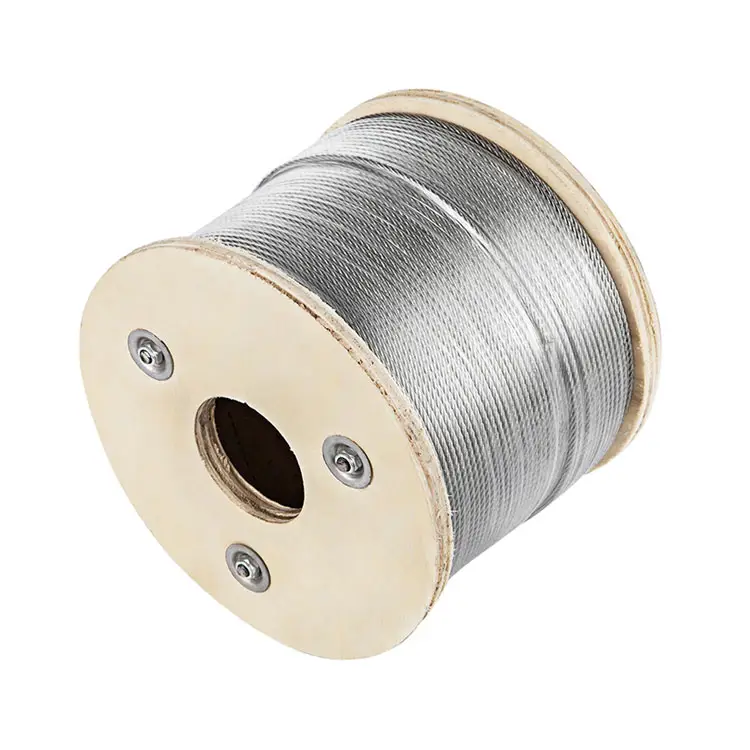 亜鉛メッキ鋼線ロープ工場高品質卸売カスタム高引張強度熱処理