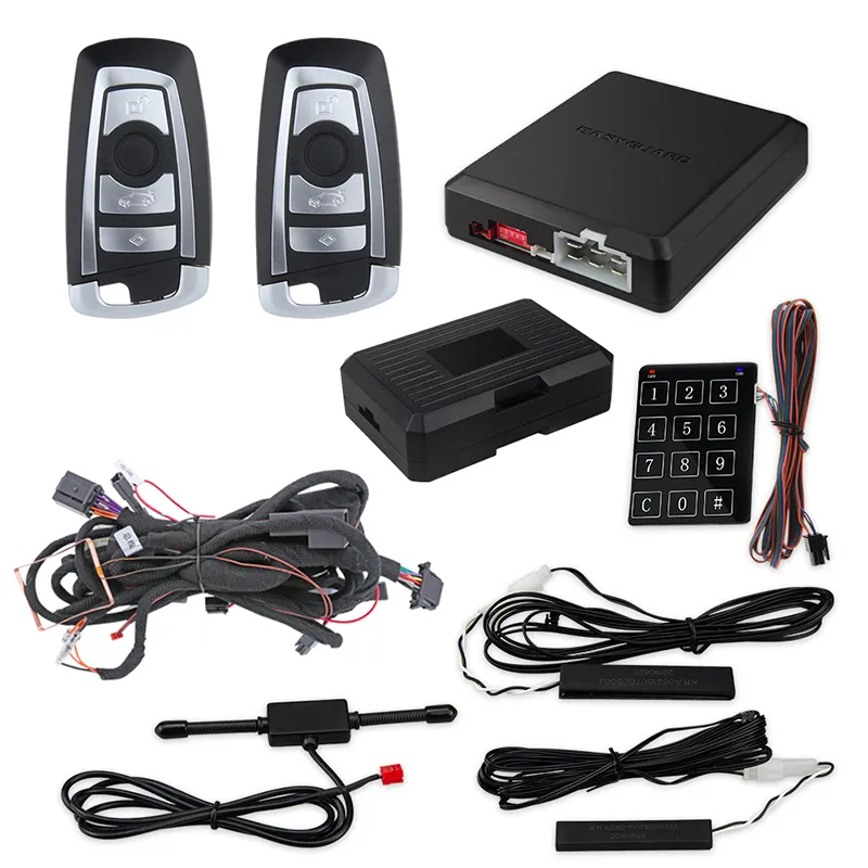 Sistema de entrada de chave inteligente, conecte e jogue, adequado para bmw 1.2,3 5.6.7 séries, e corpo, f, corpo, pke, alarme remoto de carro
