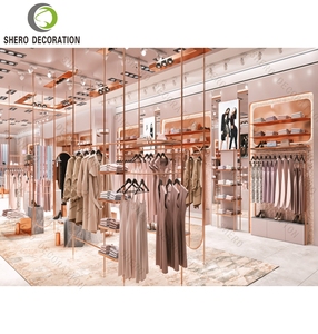 Présentoir de vêtements fantaisie personnalisable pour dames Présentoir de vêtements de détail pour magasins de vêtements pour femmes - Product Image 2