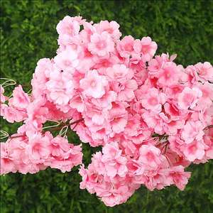 Arreglo de <span class=keywords><strong>Flores</strong></span> Artificiales Realistas al Por Mayor Ramas de Cerezos en Flor Rosas y Blancas Decoración para Bodas y Hogar - Product Image 3