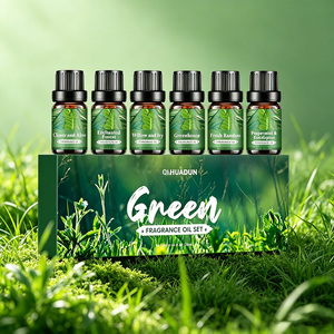 Vente en gros <span class=keywords><strong>de</strong></span> coffret cadeau d'huiles parfumées QIHUADUN, huile parfumée pour diffuseur, fabrication <span class=keywords><strong>de</strong></span> bougies, étiquette privée - Product Image 1