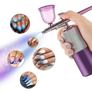 Kit Profesional de Aerógrafo para Uñas, Compresor Multiusos, Mini Aerógrafo para Manicura, Maquillaje, Tatuajes, Pintura Corporal - Product Image 1