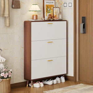 <span class=keywords><strong>Zapatero</strong></span> ultrafino que ahorra espacio, pequeño vaso <span class=keywords><strong>estrecho</strong></span> para puerta de entrada, solución de almacenamiento para el hogar contra la pared - Product Image 4