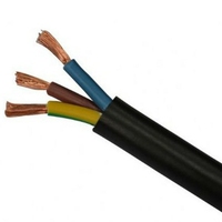 Cable de Alimentación Flexible de Bajo Voltaje RVV/BVVR con Conductor de Cobre, Aislamiento XLPE y Cubierta de PVC, Clasificación IP67, Tamaños 1/2/3/4/3+1/5/3+2/4+1, Certificación CE
