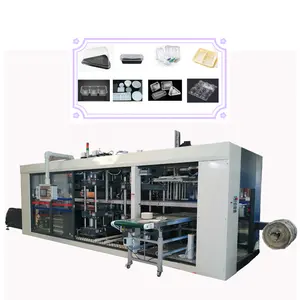 Automatische drei-Station-Thermoformmaschine für Plastik-Joghurtbecherdeckel