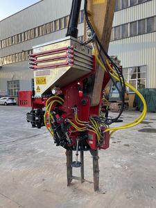 Équipement forestier XUVOL pour plantations, accessoire d'excavatrice 13-15T, rotateur de fosse, pousseur de terre, épandeur d'engrais à double bac - Product Image 5