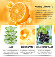 Crème pour le visage à la vitamine C et à l'aloe vera, blanchissante, anti-âge, anti-acné, anti-taches brunes, correcteur de taches, pour tous les types de peau, en gros